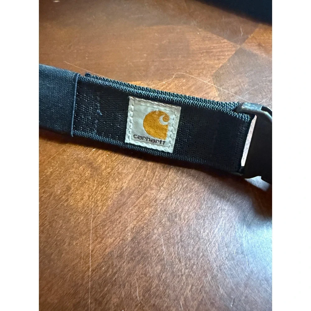 Carhartt Black Elastic Stretch Web Belt Rugged Flex Quick Release Buckle Work
